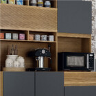 Cozinha Compacta Canastra 5 Portas 1 Gaveta Cinamomo/grafite