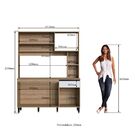 Cozinha Compacta Carol 4 Portas 1 Gaveta Mel/branco Ca1500 -