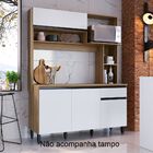 Cozinha Compacta Carol 4 Portas 1 Gaveta Mel/branco Ca1500 -
