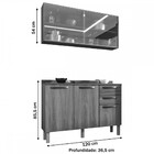 Cozinha Compacta Carol 5 Portas 2 Gavetas Branco 13340 - Sall