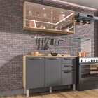 Cozinha Compacta Carol 5 Portas 2 Gavetas Carvalho/grafite 13