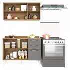 Cozinha Compacta Carol 6 Portas 2 Gavetas Carvalho/grafite 13