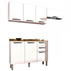 Cozinha Compacta Carol 7 Portas 2 Gavetas Branco 13348 - Sall
