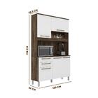 Cozinha Compacta Carvalho Branco Prisma Madine