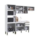 Cozinha Compacta Casablanca Gralar Branco Acetinado