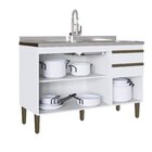 Cozinha Compacta Casablanca Gralar Branco Acetinado