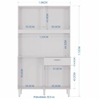 Cozinha Compacta Cassia 8 Portas 1 Gaveta Chocolate/off White