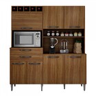 Cozinha Compacta Charme 7 Portas 2 Gavetas Carvalho - Chf