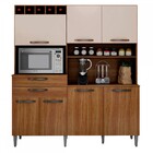 Cozinha Compacta Charme 7 Portas 2 Gavetas Carvalho/off White