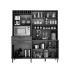 Cozinha Compacta Charme 7 Portas 2 Gavetas Carvalho/off White