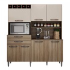 Cozinha Compacta Charme 7 Portas 2 Gavetas Cedro/off White -