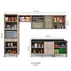 Cozinha Compacta Cheff Master Ii 13 Pt 4 Gv Carvalho E Grafite