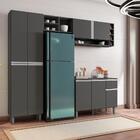 Cozinha Compacta Chicago Cinza Fosco