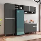 Cozinha Compacta Chicago Cinza Fosco