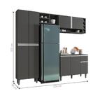 Cozinha Compacta Chicago Cinza Fosco