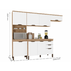 Cozinha Compacta Cloe Plus 5 Peças Cartagena Branco Bnn Decor