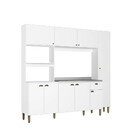 Cozinha Compacta Cm130 Moderna Plus 9 Portas 1 Gaveta Thb