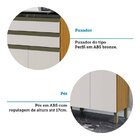 Cozinha Compacta Com 12 Portas 2 Gavetas E Espaço Para Micro-