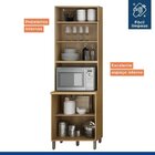 Cozinha Compacta Com 2 Aéreos 2 Portas E 3 Portas Com Nicho E