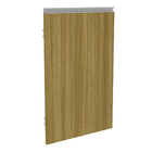 Cozinha Compacta 4 Peças com 1 Gabinete, 1 Armário Superior e 2 Balcões Nogal e Preto Spring