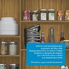 Cozinha Compacta Com 6 Portas 1 Gaveta E Espaço Para Micro-on