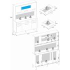 Cozinha Compacta Com 6 Portas E 3 Gavetas Multimóveis Cr20113