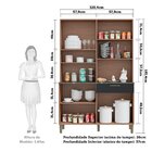 Cozinha Compacta Com 8 Portas 1 Gaveta E Espaço Para Micro-on