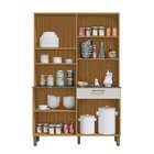 Cozinha Compacta Com 8 Portas 1 Gaveta E Espaço Para Micro-on