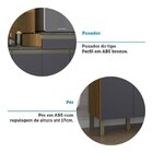 Cozinha Compacta Com 9 Portas 1 Gaveta E Espaço Para Micro-on