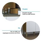 Cozinha Compacta Com 9 Portas 1 Gaveta E Espaço Para Micro-on