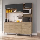 Cozinha Compacta Com Armário E Balcão Blume Casamia - Carvalh