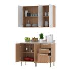 Cozinha Compacta Com Armário E Balcão Com Tampo 120cm Multimó