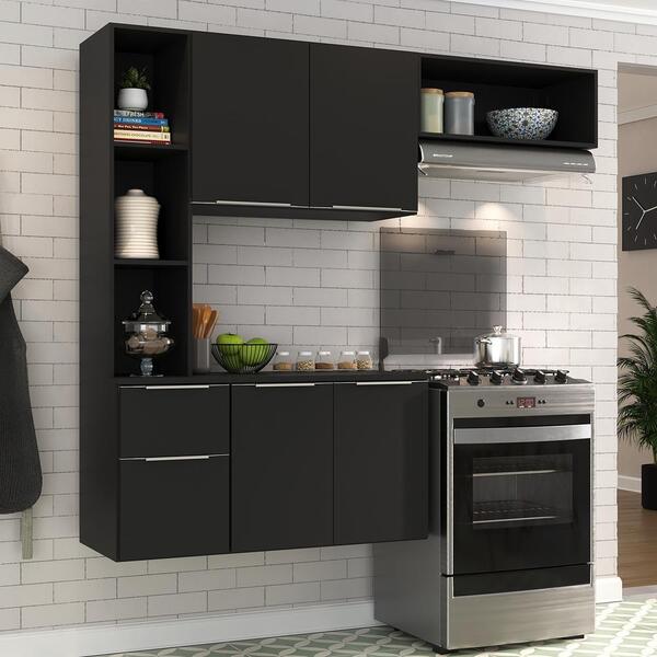 Cozinha Compacta Com Armário E Balcão Mp2001 Sofia Multimóvei