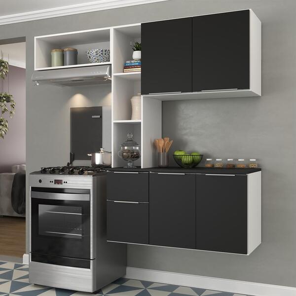 Cozinha Compacta Com Armário E Balcão Mp2002 Sofia Multimóvei