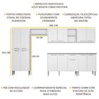 Cozinha Compacta Com Armário E Balcão Xangai Jazz Multimóveis