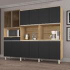 Cozinha Compacta Com Armários E Balcões 10 Portas Madeira + 2