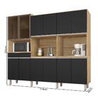 Cozinha Compacta Com Armários E Balcões 10 Portas Madeira + 2