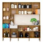 Cozinha Compacta Com Balcão 200cm Louvre Z06 Freijó/ártico -