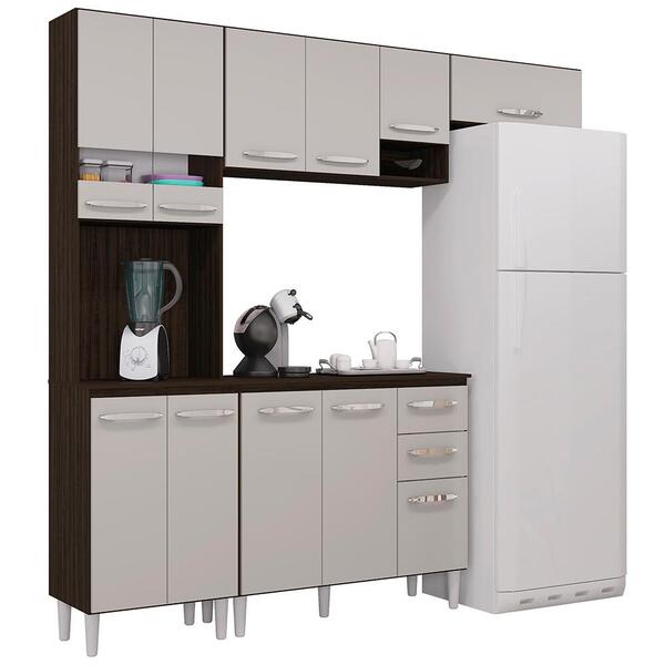 Cozinha Compacta Com Balcao 202 Cm  Poqq