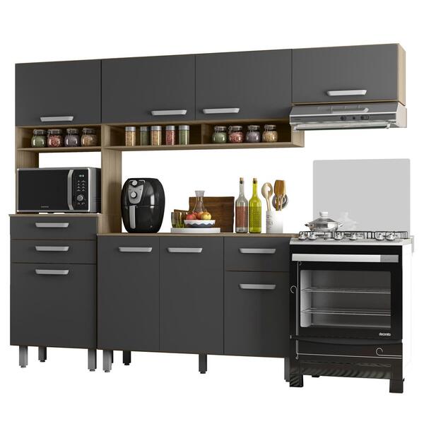 Cozinha Compacta Com Balcao 240cm 10027x17036 Pln