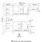 Cozinha Compacta Com Balcão 251cm Louis Z06 Freijó/gris - Mpo