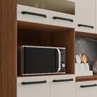 Cozinha Compacta Com Balcão 251cm Louis Z06 Nogueira/off - Mp