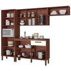 Cozinha Compacta Com Balcão 251cm Louis Z06 Nogueira/off - Mp