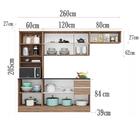 Cozinha Compacta Com Balcao 260cm Parscz1 Pln