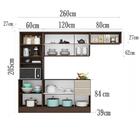 Cozinha Compacta Com Balcao 260cm Parscz1 Pln