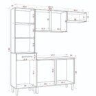 Cozinha Compacta Com Balcão Isabelle Atacama/grafite