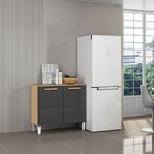 Cozinha Compacta Com Balcão Isabelle Atacama/grafite