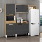 Cozinha Compacta Com Balcão Isabelle Atacama/grafite