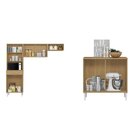 Cozinha Compacta Com Balcão Isabelle Atacama/grafite