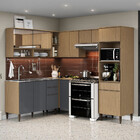 Cozinha Compacta Com Balcão Pia 6 Peças Juliette Aramóveis